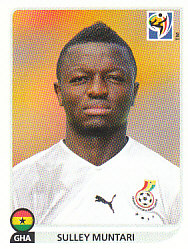 Sulley Muntari Ghana samolepka Panini World Cup 2010 #327